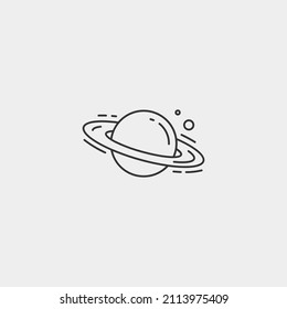 Planet vector icon illustration sign