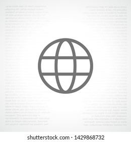 Planet Vector icon . Lorem Ipsum Illustration design