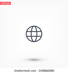 Planet Vector icon . Lorem Ipsum Illustration design