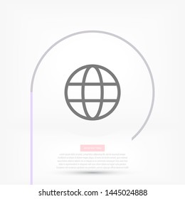 Planet Vector icon . Lorem Ipsum Illustration design