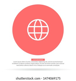 Planet Vector icon . Lorem Ipsum Illustration design