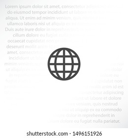 planet Vector icon . Lorem Ipsum Illustration design