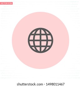 planet Vector icon . Lorem Ipsum Illustration design