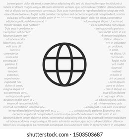 Planet Vector icon . Lorem Ipsum Illustration design