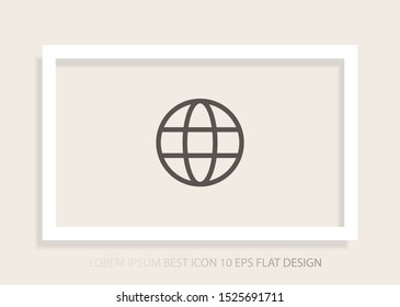Planet Vector icon . Lorem Ipsum Illustration design
