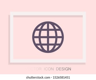 planet Vector icon . Lorem Ipsum Illustration design