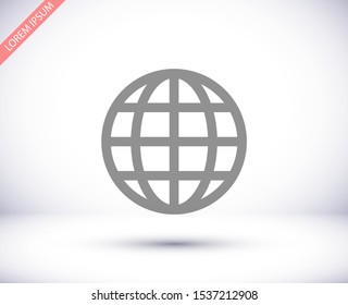 planet Vector icon . Lorem Ipsum Illustration design