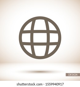 Planet vector icon , lorem ipsum Flat design