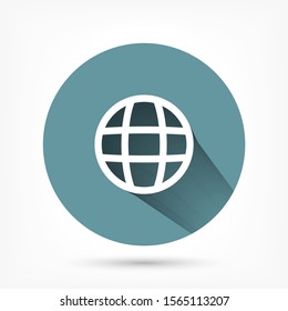 Planet vector icon , lorem ipsum Flat design