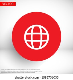 Planet  vector icon , lorem ipsum Flat design