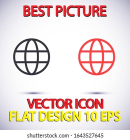 Planet Vector icon . Lorem Ipsum Illustration design
