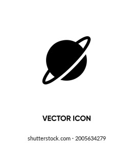 Planet vector icon. Modern, simple flat vector illustration for website or mobile app.Cosmos symbol, logo illustration. Pixel perfect vector graphics	