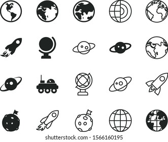 planet vector icon set such as: rover, environment, australia, core, structure, line, sea, crust, country, lunar, 3d, oceans, planet Earth, water, seas, system, inner, heat, exploration, around