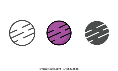 Planet vector icon sign symbol