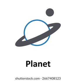 Icono del Vector del planeta que puede modificar o editar fácilmente
