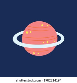 Planet. Vector illustration, icon, suitable for sites presentations EPS10.