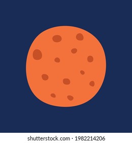 Planet. Vector illustration, icon, suitable for sites presentations EPS10.