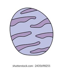 Planet. Vector illustration, isolated on white background