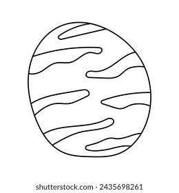 Planeta. Ilustración vectorial, aislado sobre fondo blanco