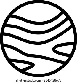 planet Vector illustration on a transparent background.Premium quality symbols.Stroke vector       icon for concept and graphic design.