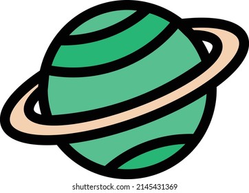 ilustración de planet Vector en un fondo transparente.Símbolos de calidad premium.Vector de trazo         para el diseño gráfico y de concepto.