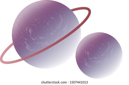 Planet vector illustration transparent background