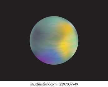 ilustraciones de un vector planetario en estilo 3d