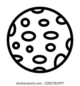 Planet Vector Line Icon Design