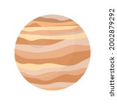 planet venus drawing, vector illustration