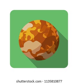 Planet Venus icon in flat style. For web, poster and creative design