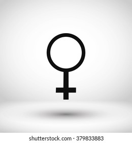  planet venus symbol vector icon