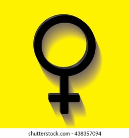 Planet Venus symbol.Vector illustration.