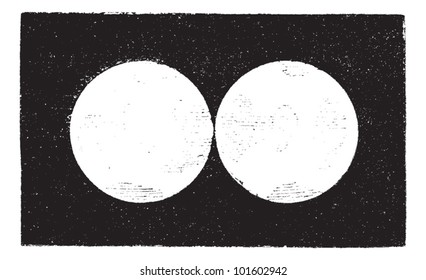 Planet Venus, vintage engraved illustration. Dictionary of Words and Things - Larive and Fleury - 1895