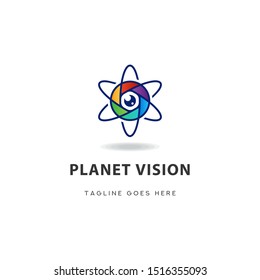Planet Vision Logo Icon Template
