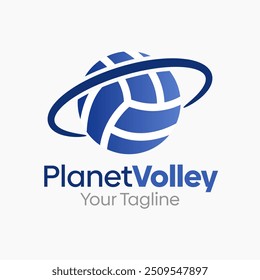 Planet Volley Logo Design Template. Good for Business, Agency, Community and Organization