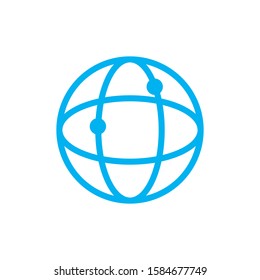 planet web logo abstract energy science