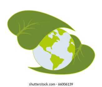 Planet wrapping sheet on white background