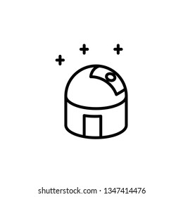 planetarium, astronomy icon