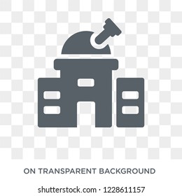 Planetarium icon. Planetarium design concept from Astronomy collection. Simple element vector illustration on transparent background.