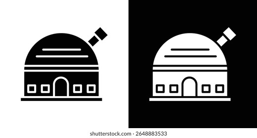 Planetarium icon of a flat style vector