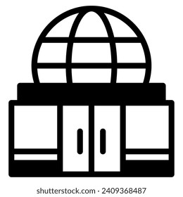 Planetarium Illustration für Web, App, Infografik usw.
