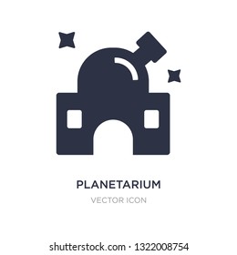 planetarium icon on white background. Simple element illustration from Astronomy concept. planetarium sign icon symbol design.