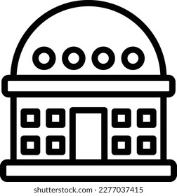 Planetarium Vector Icon Design Illustration