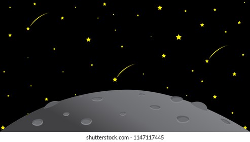 Planetary background is the universe.