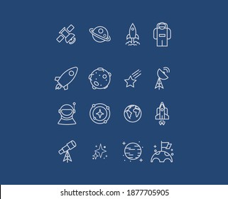 planetary icons provide knowledge and education
