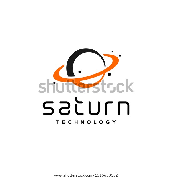 Planetary Logo Simple Creative Galactic Vector Stock Vector Royalty Free