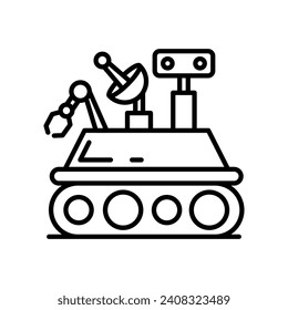 Planetary Rovers icon in vector. Illustration