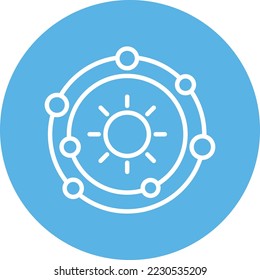 planetary systemVector Icon which is suitable for commercial work and easily modify or edit it

