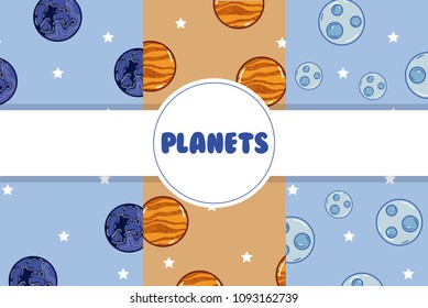 planets background cartoons