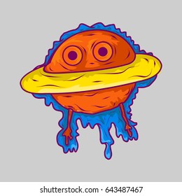 planets cartoon vector illustration